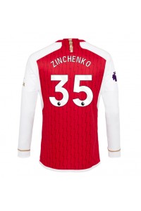Arsenal Oleksandr Zinchenko #35 Jalkapallovaatteet Kotipaita 2023-24 Pitkähihainen